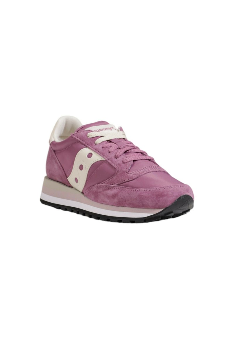 SAUCONY donna sneaker Jazz Peak in nylon e camoscio NERO più ROSA | Strike Calzature