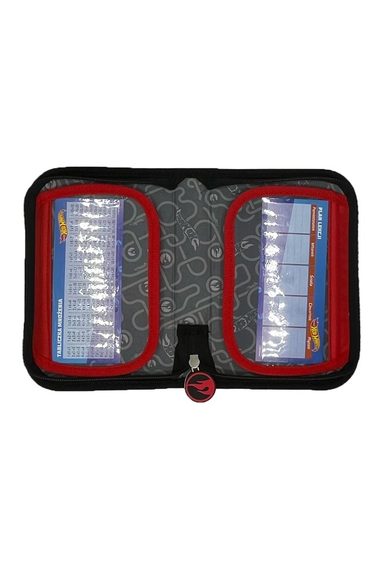 Trousse Scolaire Hot Wheels Safta - Double Compartiment - 21x6x8 Cm - Multicolore - Garantie 2 Ans - Pour Enfants