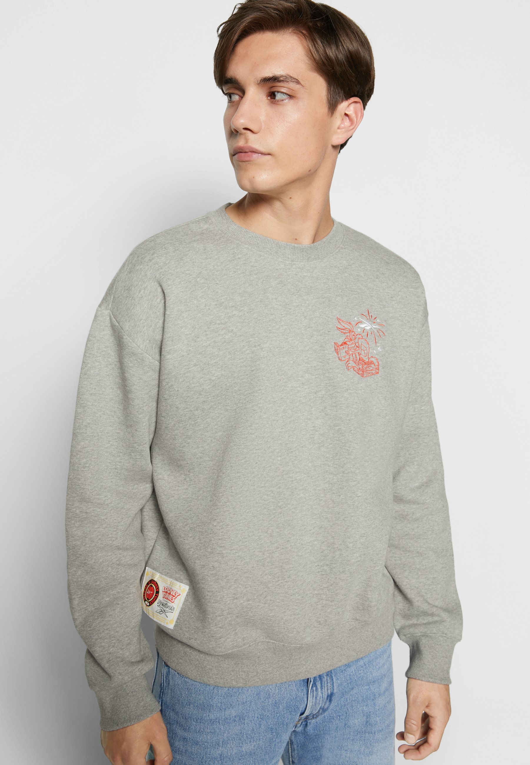 Reebok Classic CREW - Sudadera - medium grey heather/gris - Zalando.es