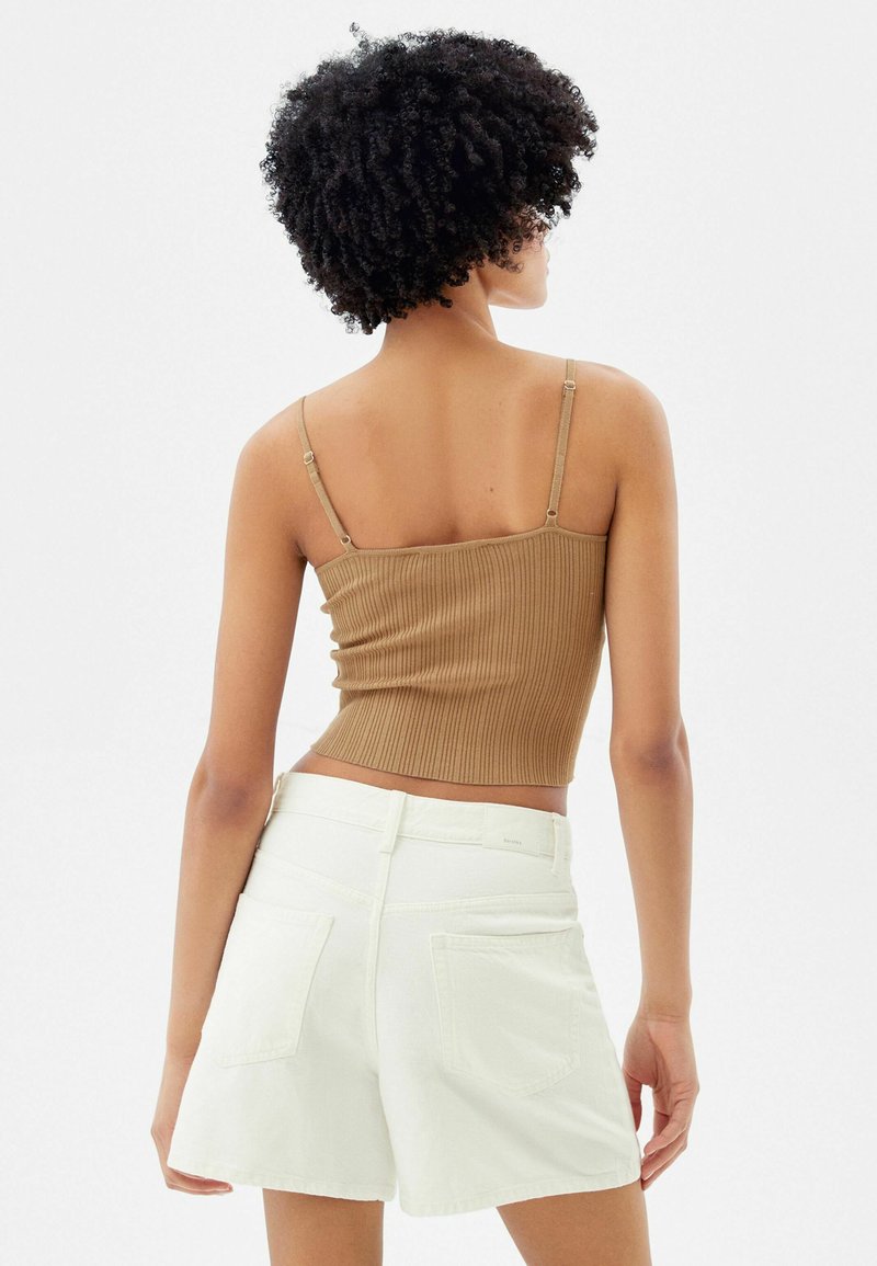 Damen T-Shirts | Bershka STRAPPY Top brown/braun - BN68030 Damen T-Shirts | Bershka STRAPPY Top brown/braun - BN68030