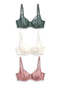 Unselected, sage green pink cream