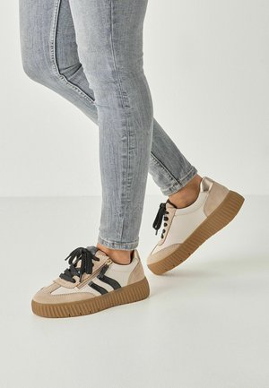 Sneaker low - beige black