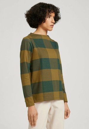 Jumper - green large check ck