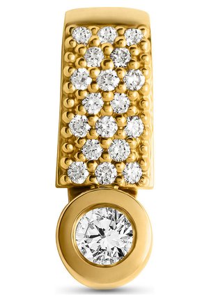 19 DIAMANT - Anhänger - gelbgoldfarben