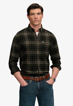 Superdry & Co, Camicia - frontier check olive green