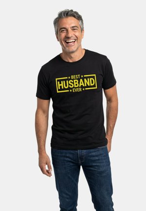 BEST HUSBAND EVER - Printtipaita - best husband ever black