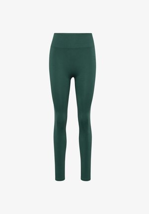 Hummel, HUMMEL HMLFLOW TIGHTS - Leggings - bistro green
