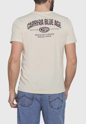 Carrera Jeans, BLUE AGE VINTAGE PRINT TEE - T-shirt con stampa - almond milk