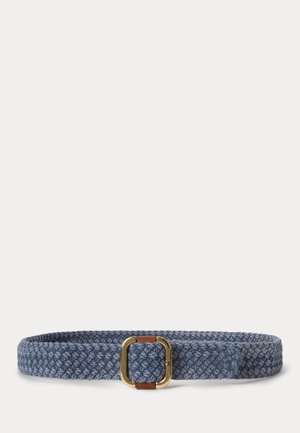 Lauren Ralph Lauren, SLIDE-BUCKLE WOVEN COTTON BELT - Öv - light blue