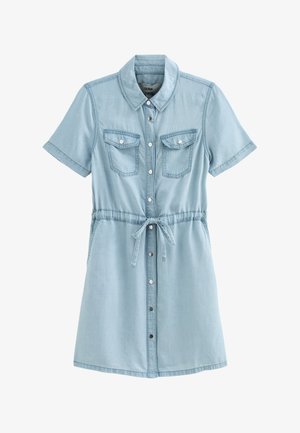 New Look, LIGHTWEIGHT A LINE MINI - Vestito di jeans - pale blue