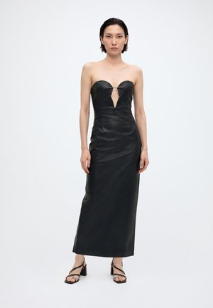 Bardot, ELENI LEATHER MIDI DRESS - Коктейлна рокля/парти рокля - black