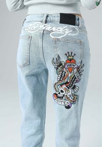 Ed Hardy NEW YORK CITY - Bootcut-farkut - bleach