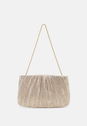 BRIT FLAT PLEATED POUCH - Pikkulaukku - champagne