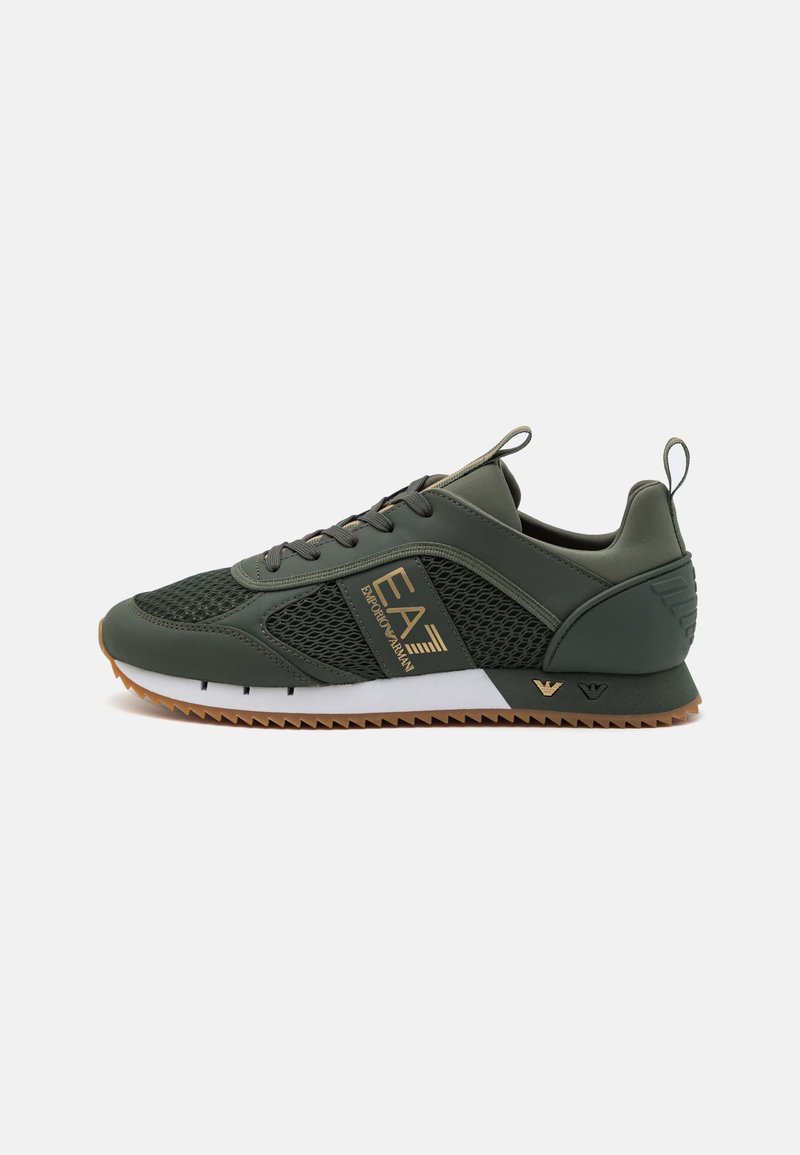 EA7 Emporio Armani LACES UNISEX - Tenisice - dark green/gold/honey