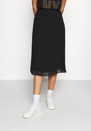 DKNY FOUNDATION PULL ON PLEATED - A-line skjørt - black