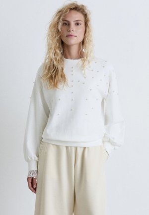 Calliope, FELPA APPLICAZIONI - Sweatshirt - bianco lana