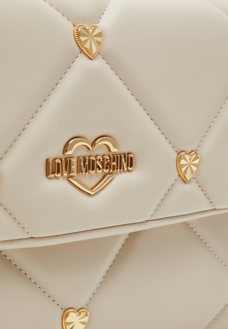 Love Moschino JEWEL HEART SHOULDER BAG - Kosmetiktasche - avorio 