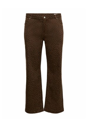 Vero Moda Curve, WIDE-FIT JEANS VMCTESSA HIGH RISE WIDE LEG FIT JEANS - Wide Leg - rocky road