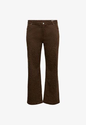 Vero Moda Curve, WIDE-FIT JEANS VMCTESSA HIGH RISE WIDE LEG FIT JEANS - Wide Leg - rocky road