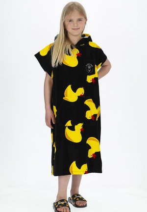 TROPICAL BEACH - Dressing gown - black yellow duck