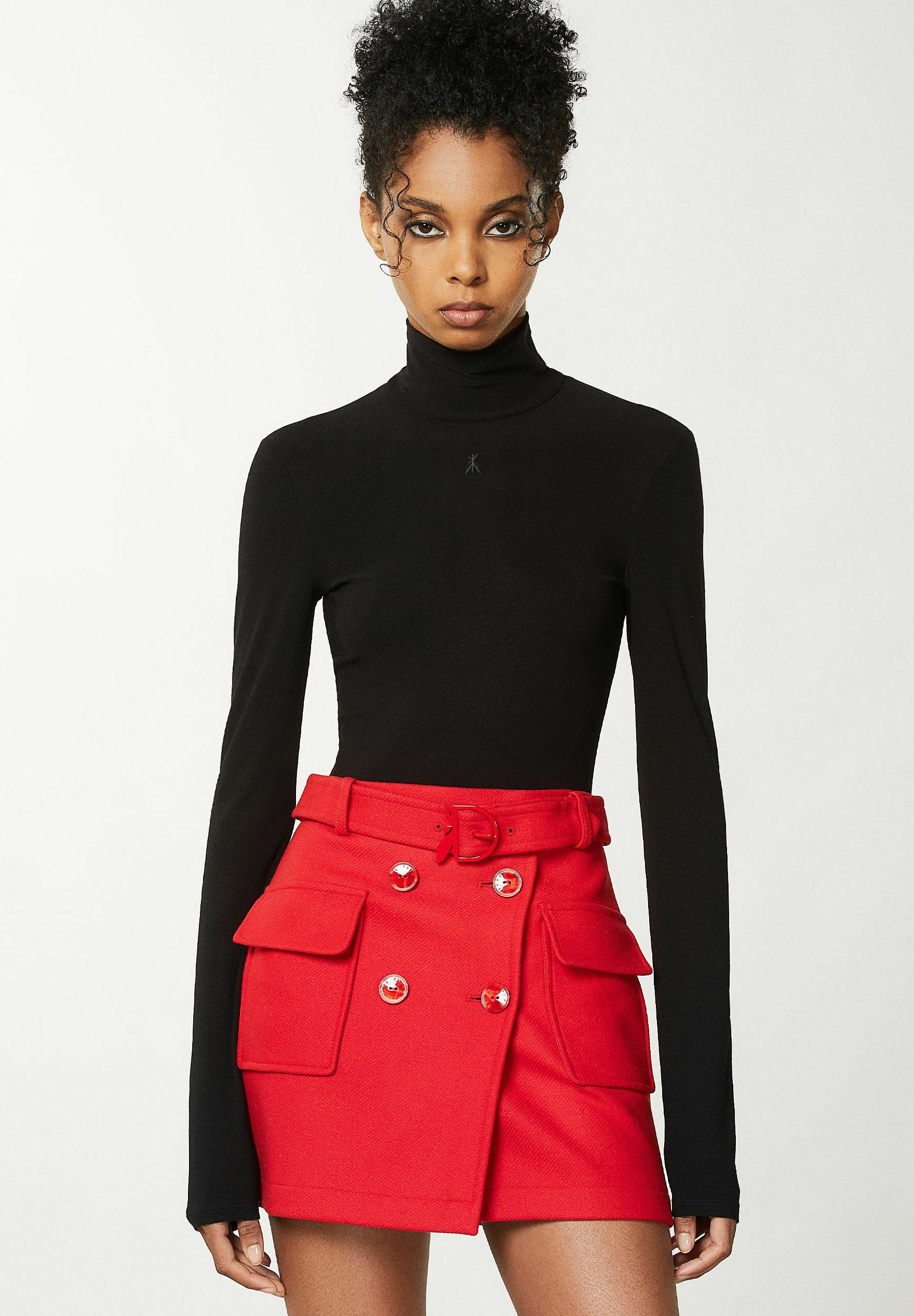 Pull Dolcevita Patrizia Pepe Pour Femme - Noir - Neuf Avec Étiquettes - Réf. 5444225N184314