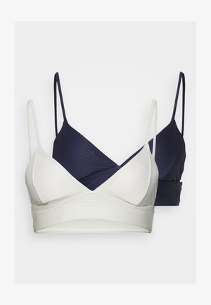 ONLY ONLBOBBY LIFE 2 PACK - Πάνω μέρος μπικίνι - cloud dancer/sodalite blue