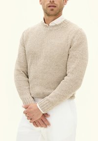 Oscar Jacobson SIMONE ROUNDNECK - Jumper - trench beige