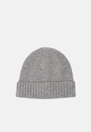 SHIELD BEANIE UNISEX - Lue - grey melange