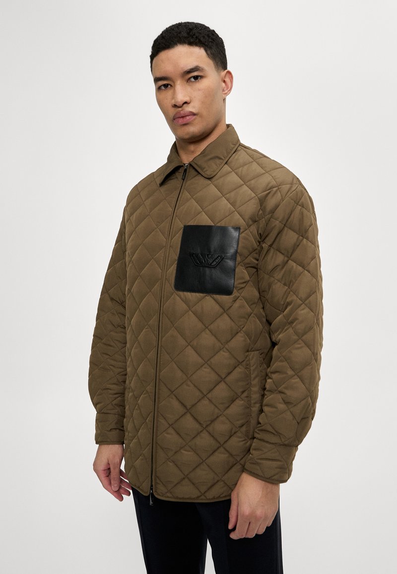 Emporio Armani BLOUSON - Lagana jakna - fango