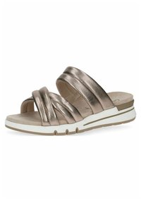 Caprice PANTOLETTEN - Ciabattine - taupe metallic