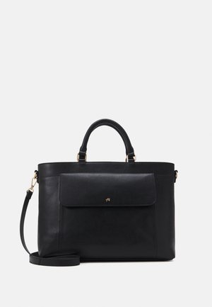 LEATHER - Briefcase - black