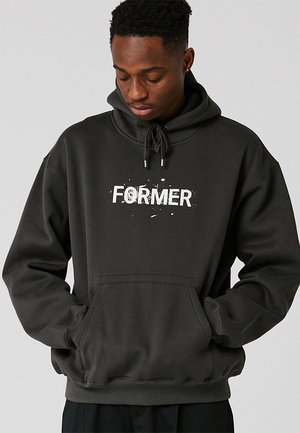 Former LEGACY SCRATCH HOOD - Sweatshirt - washed black