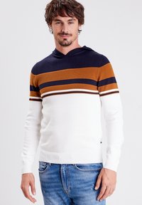 BONOBO Jeans LANGÄRMELIGER  MIT KAPUZE - Kapuzenpullover - bleu foncé