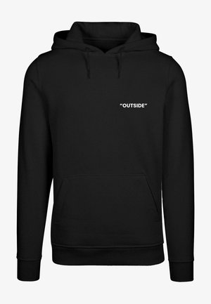 OUT$IDE - Džemperis su gobtuvu - black
