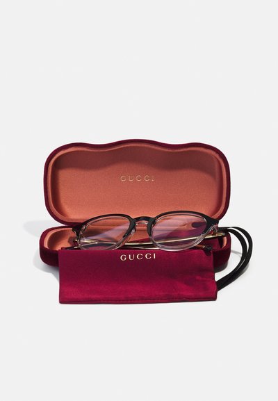 Gucci UNISEX - Gafas de sol - black/transparent