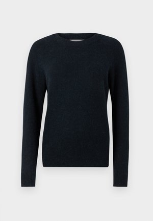 Selected Femme SLFLULU LS O-NECK B NOOS - Jumper - dark sapphire melange
