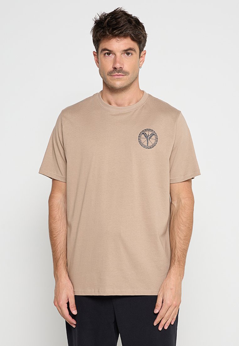 carlo colucci T-shirt basic taupe carlo colucci T-shirt basic taupe