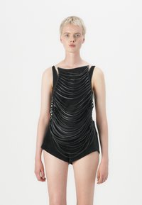 Jaded London - SLASHED HALTER - Top - black Thumbnail Image 1