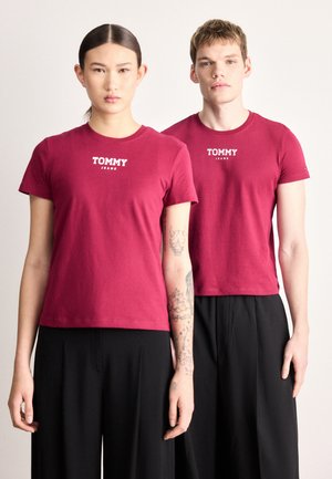 ESSENTIAL LOGO TEE UNISEX - Tricou cu imprimeu - lavish cerise