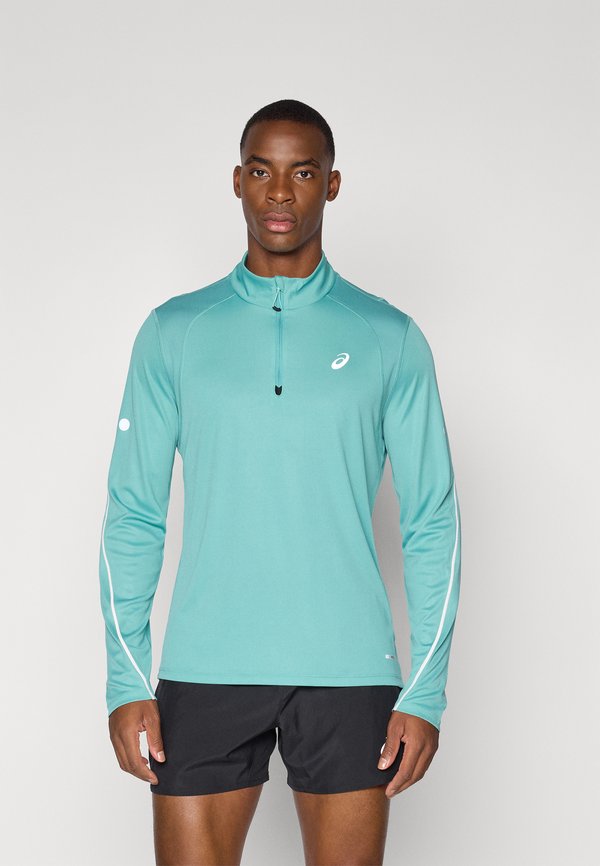 ROAD LITE SHOW 1/2 ZIP TOP - Long sleeved top - light teal
