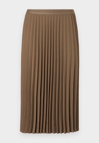 FLUID PLEATED PULL ON MIDI SKIRT - Gonna a pieghe - nordic taupe