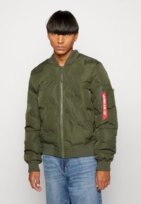 Alpha Industries MA-1 LOGO PUFFER - Pilotska jakna - dark olive