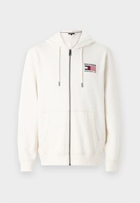 AMERICANA ZIP THROUGH HOODY UNISEX - Sweat zippé - ivory petal