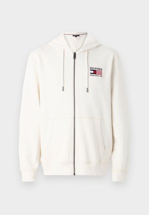 AMERICANA ZIP THROUGH HOODY UNISEX - Zip-up sweatshirt - ivory petal
