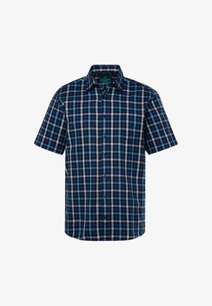 BOSTON PARK, CHECK SHIRT, SHORT SLEEVE, KENT COLLAR, COMFORT FIT, UP TO 8XL - Hemd - navy blue