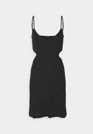 Even&Odd FLARE MINI DRESS  - Day dress - black
