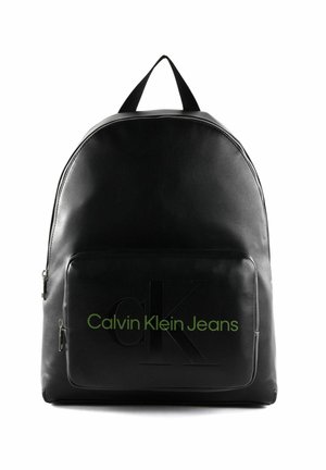 Calvin Klein Jeans SCULPTED CAMPUS MONO UNISEX - Rygsække - black   sharp green