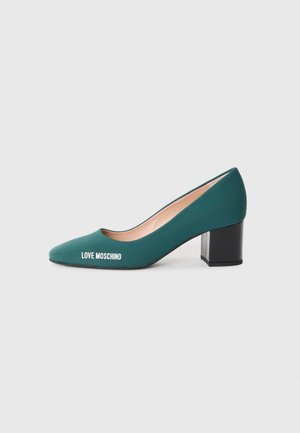 Klassiske pumps - emerald green