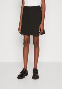 Selected Femme SLFRITA SHORT SKIRT - A-Linien-Rock - black