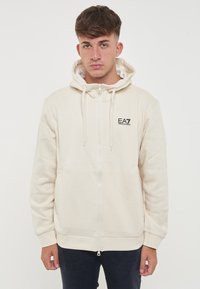 EA7 Emporio Armani Felpa con cappuccio - whitecap gray